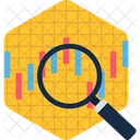 Search Magnifying Glass Waves Icon