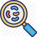 Search Bacteria Magnifying Glass Magnifier Icon