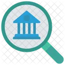Search Bank Magnifier Icon