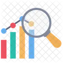 Search Bar Chart Graph Search Icône