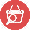 Basket Magnifier Magnifying Icon