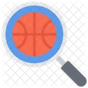 Search Basketball Find Basketball Magnifier Icon