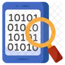 Search Binary Data Search Binary Code Digital Code Icon