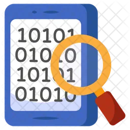 Search Binary Code  Icon