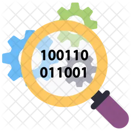 Search Binary Code  Icon