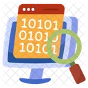 Search Binary Data Search Binary Code Digital Code Icon