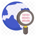 Search Binary Data Find Binary Code Search Binary Code Icon