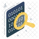 Search Binary Data Search Binary Code Digital Code Icon