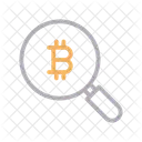 Search Bitcoin Find Icon
