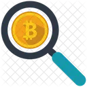 Bitcoin Search Business Icon