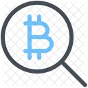 Search Bitcoin Bitcoin Search Find Bitcoin Icon