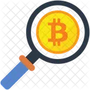 Search Bitcoin Find Crypto Find Bitcoin Icon