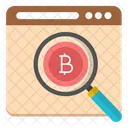 Search Bitcoin Find Bitcoin Look Bitcoin Icon