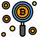 Find Coin Bitcoin Icon