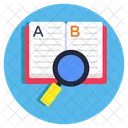 Search Book Book Analysis Find Book Icon