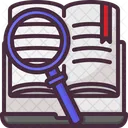 Knowledge Magnifying Glass Search Icon