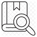 本の検索、検索、拡大鏡 アイコン