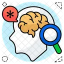 Search Brain Search Mind Brain Analysis Icon