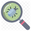 Search Bug Find Bug Find Virus Icon