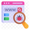 Find Bug Search Bug Search Malware Icon