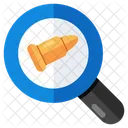 Search Bullet Ammunition Cartridge Icon