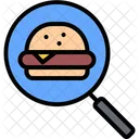 Search Magnifier Burger Icon