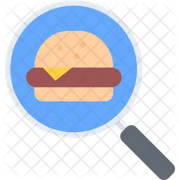 Search Burger  Icon