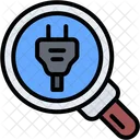 Search Cable Search Wire Plug Icon