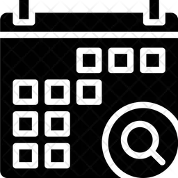 Search Calendar  Icon