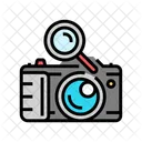Camera Search Magnifying Icon