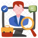 Headhunting Search Talent Search Candidate Icon