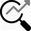 Search Chart Up Data Find Icon