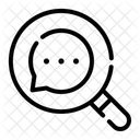 Search Magnifying Glass Chat Icon