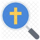 Church Search Magnifying Glass Icon