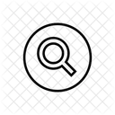 Search Circle Sharp Icon