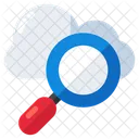 Search Cloud Cloud Analysis Find Cloud Icon