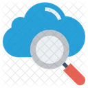 Cloud Magnifier Finance Icon