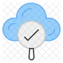 Search Cloud Find Cloud Cloud Analysis Icon