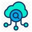 Cloud Search From Cloud Online Data Icon