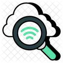 Search Cloud Wifi  Icon