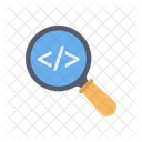 Magnifying Glass Html Coding Icon