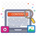 Search Content Find Content Content Analysis Icon