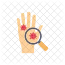 Search Corona Virus Corona Virus On Hand Hand Icon