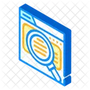 Review Research Isometric Icon