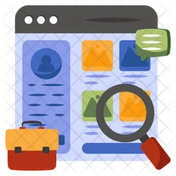 Search Cv  Icon