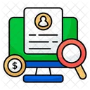 Search Cv Resume Curriculum Vitae Icon