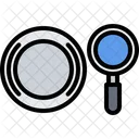 Search Magnifier Plate Icon