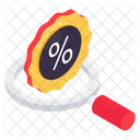 Search Discount Search Sale Sale Analysis Icon
