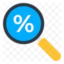Search Discount Find Discount Discount Analysis Icon