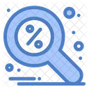 Discount Find Magnifier Icon
